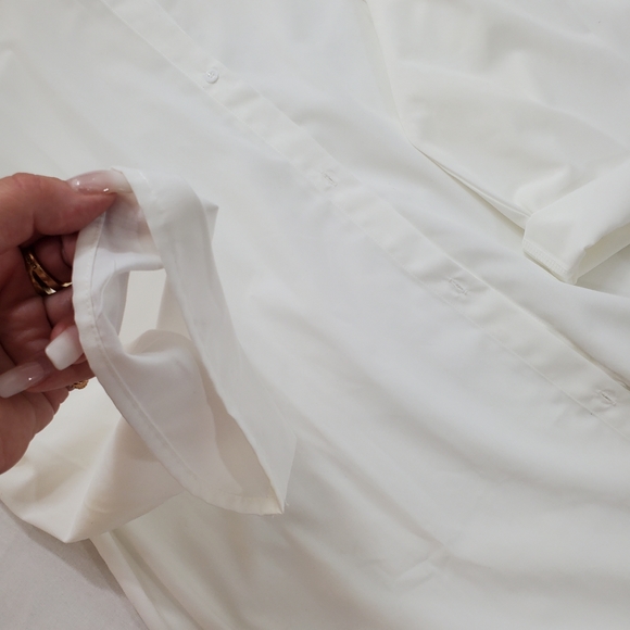 WHITE SHIRT - Buttons - 3/4 Sleeve - Picture 5 of 6